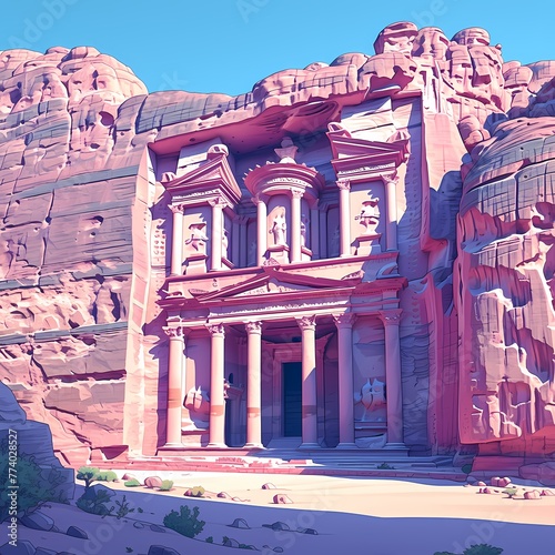 Explore the Rich History of the World-Renowned Treasury in Jordan's Petra - A Timeless Landmark for Adventure and Culture.