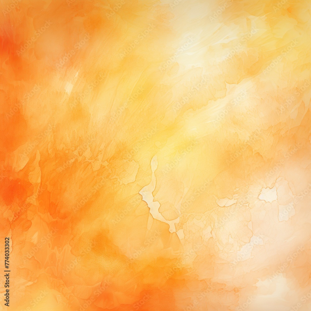 Orange light watercolor abstract background