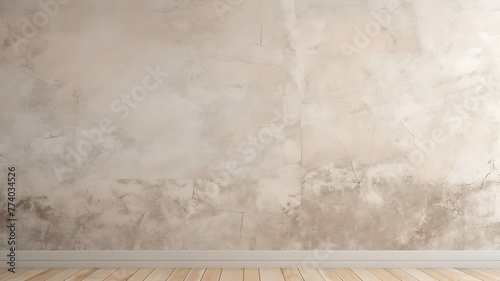 Neutral Harmony: Beige-Colored Background Wall Design
