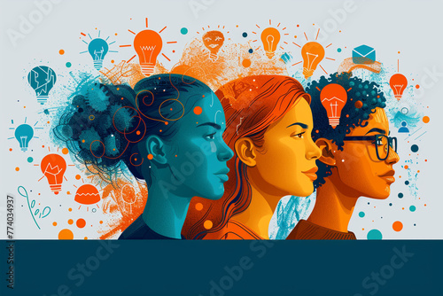 Infographic presenting information on the social determinants of mental health, such as socioeconomic status, education, and social support, and their impact on well-being.