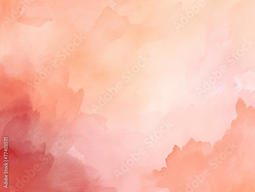 Peach light watercolor abstract background