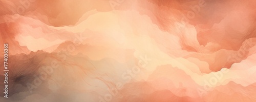 Peach abstract watercolor stain background pattern