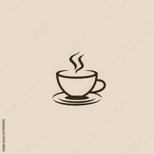 logo for a coffee brand  simple  vector  logo design  coffee shop  copy and text space