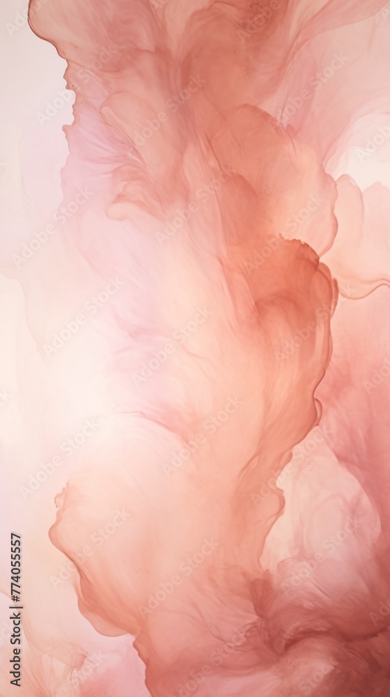 Rose Gold abstract watercolor stain background pattern