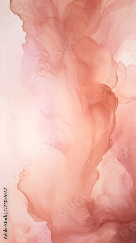 Rose Gold abstract watercolor stain background pattern