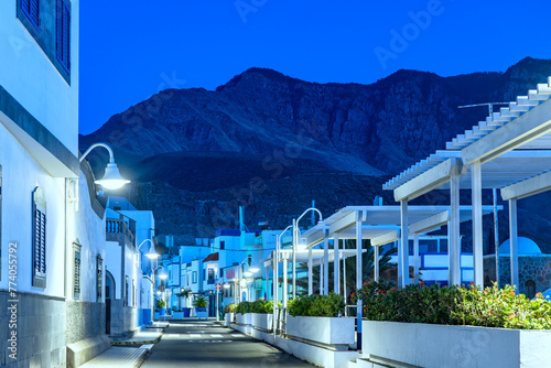 NIGHT IN AGAETE, NORTH COAST OF GRAN CANARIA photo