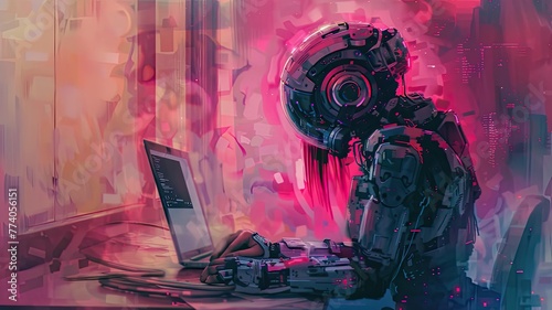 The idea of a robot taking the place of people at work