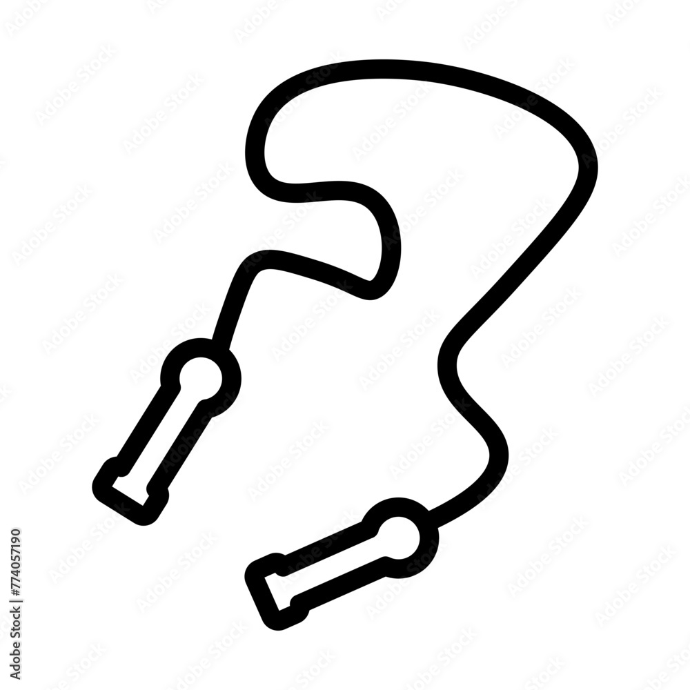 skiprope Vector Line Icon Design skiprope Vector Line Icon Design