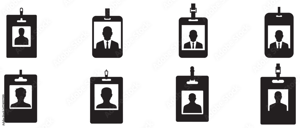 Name id card and photo icon vector design. Name id card and photo icon vector design.