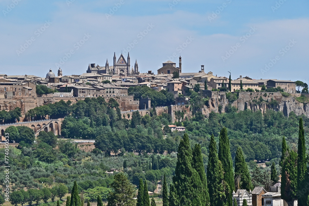 Orvieto, panorama della città antica, Terni - Umbria