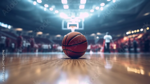 Basketball arena, AI-generated
