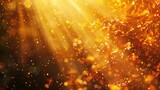 Autumn abstract background with sun beam