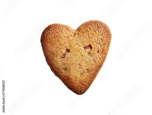 a delicious cookie with trnasparent background photo