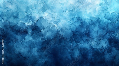 A light blue watercolor background on a texture paper photo