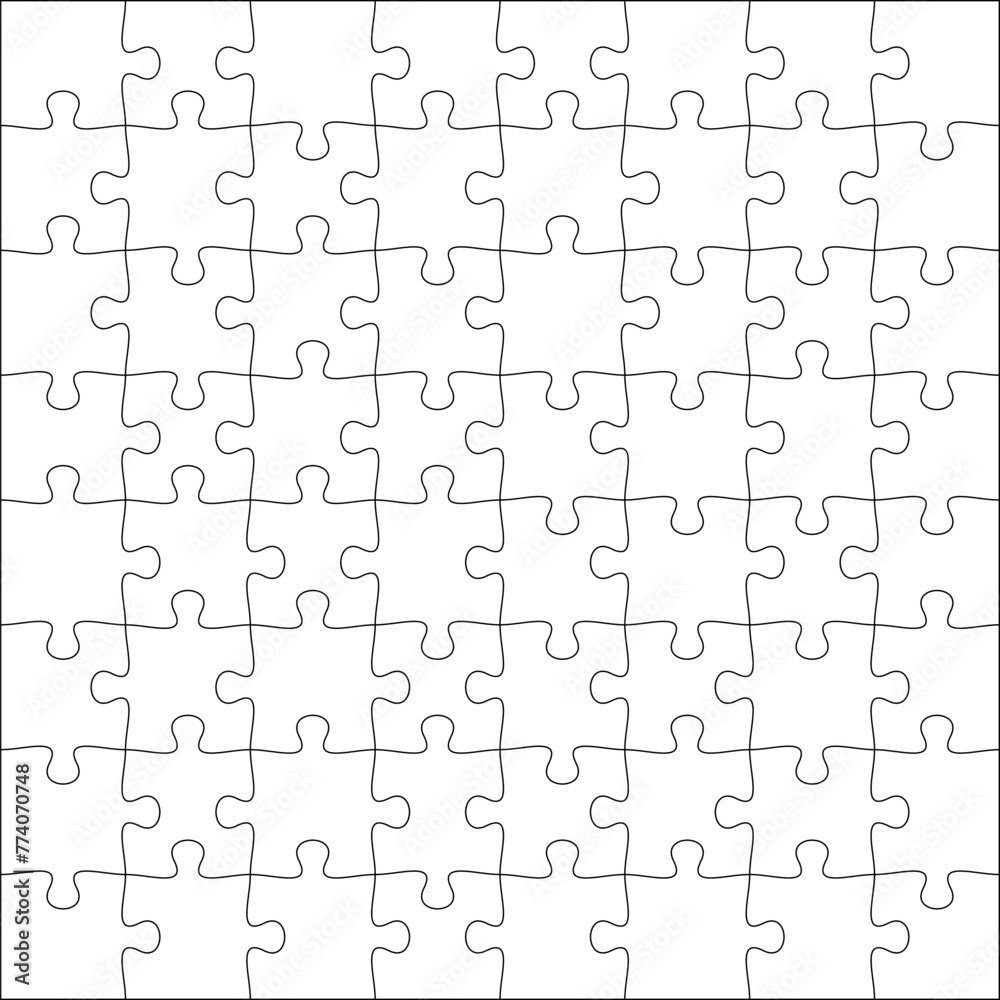 Puzzles grid template 10x6. Jigsaw puzzle pieces, thinking game and jigsaws detail frame design. Business assemble metaphor or puzzles game challenge vector. Puzzles grid template 10x6. Jigsaw puzzle pieces, thinking game and jigsaws detail frame design. Business assemble metaphor or puzzles game challenge vector.