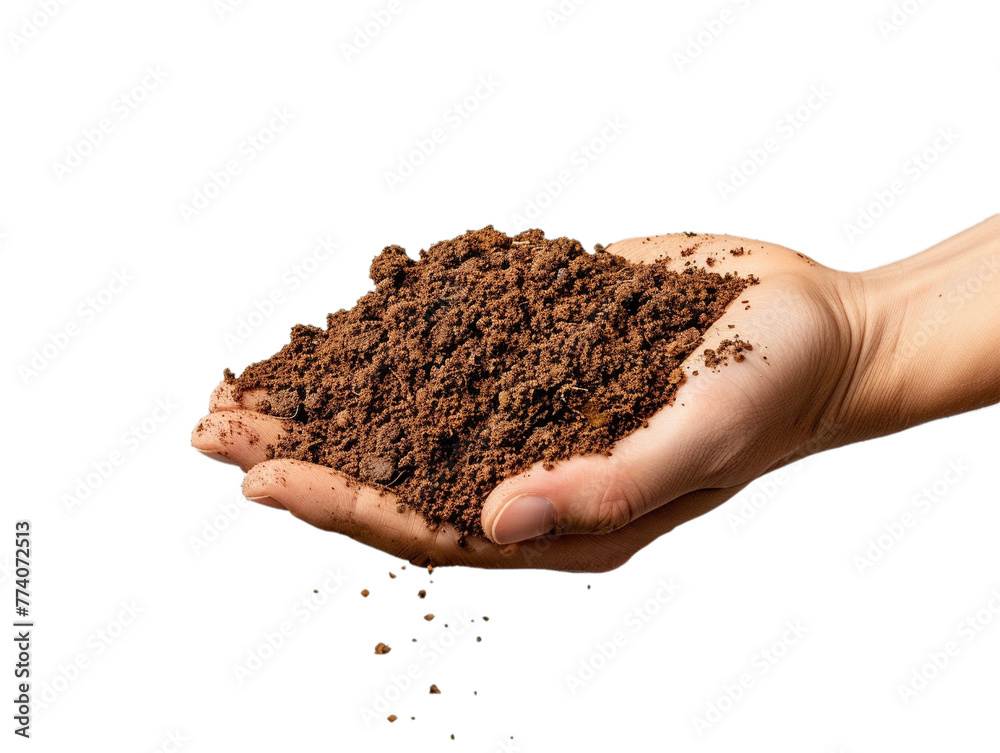 Obraz premium a handful of soil