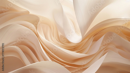 Abstract Sandy Whirls: Digital Sandstorm Design Concept