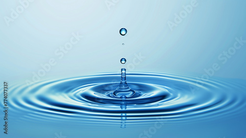 Droplet Splash on Calm Water Surface