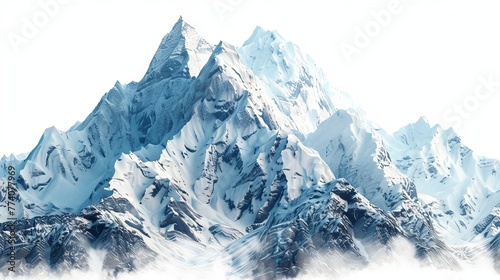 An of Mount isolated on a white background