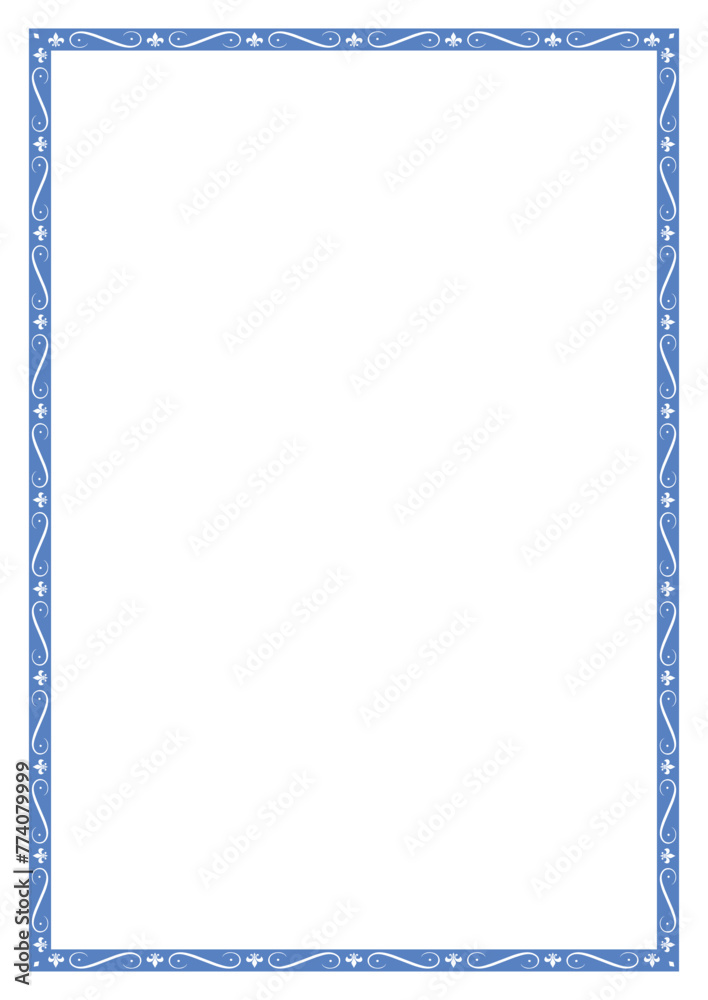 Frame for your text, photos or invitations, Frame blank. Elegant frame for certificate, diploma, voucher. vector frame for invitation, congratulation