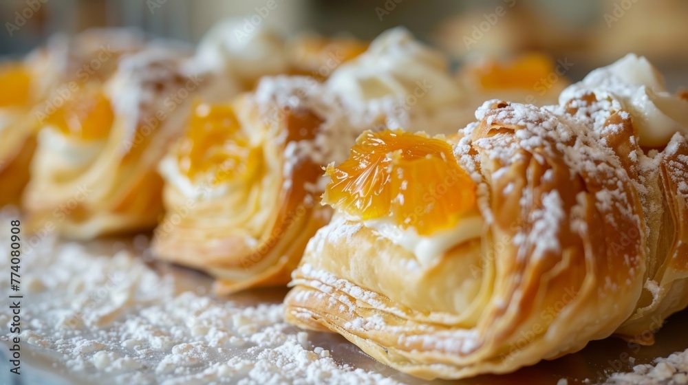 The iconic pastry, a flaky shell filled with ricotta cheese, candied orange peel, and semolina The iconic pastry, a flaky shell filled with ricotta cheese, candied orange peel, and semolina