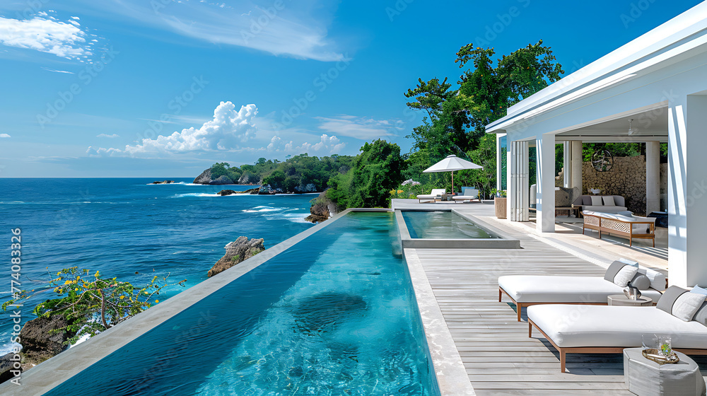 Fototapeta premium pool in a resort