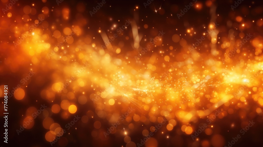 Bright orange sparks dancing abstract background Bright orange sparks dancing abstract background