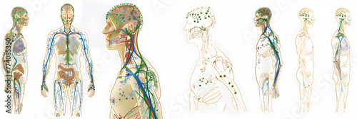 Exhaustively Detailed Diagram of Lymph Node Locations in the Human Body