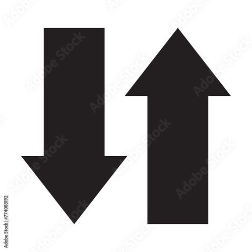 Free Download Up and down arrow vector isolated eps10 - GFXLoad