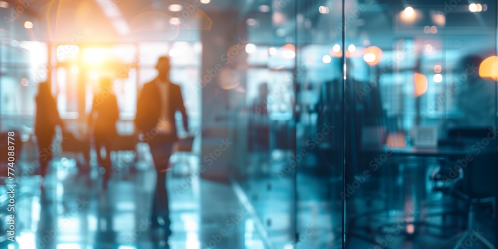 Business office blurred background