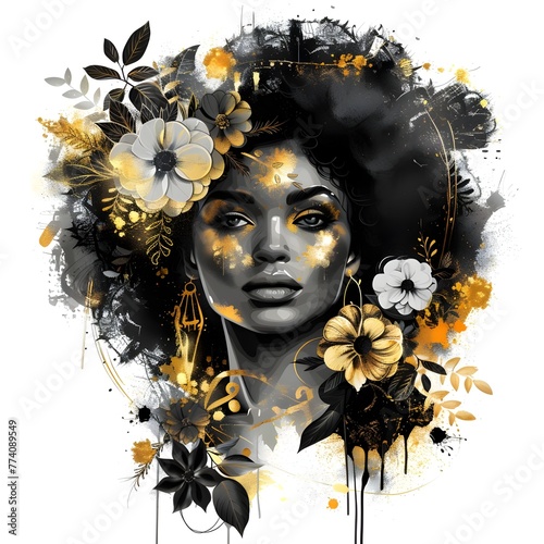 A beautiful black woman.