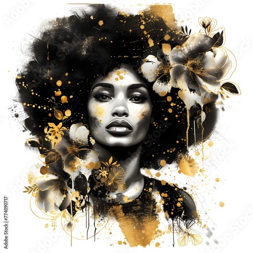 A beautiful black woman.