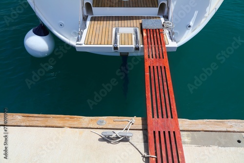 Yacht gangway in Croatia