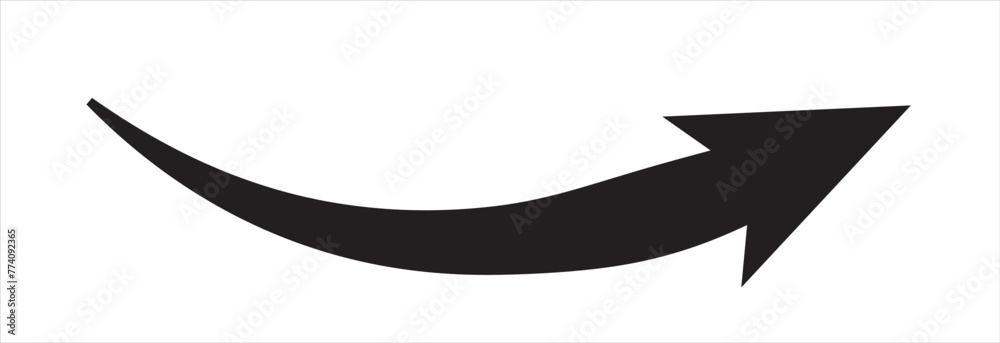 Curved arrow icon vector illustration. Replaceable vector design. EPS 10/AI Curved arrow icon vector illustration. Replaceable vector design. EPS 10/AI