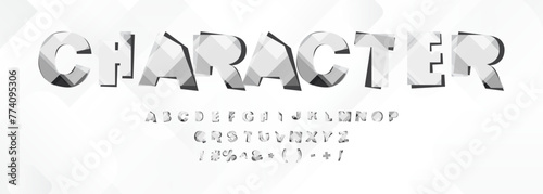 Alphabet font vector design. on white background.