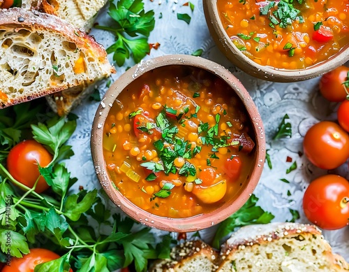 Hearty Tomato and Lentil Stew