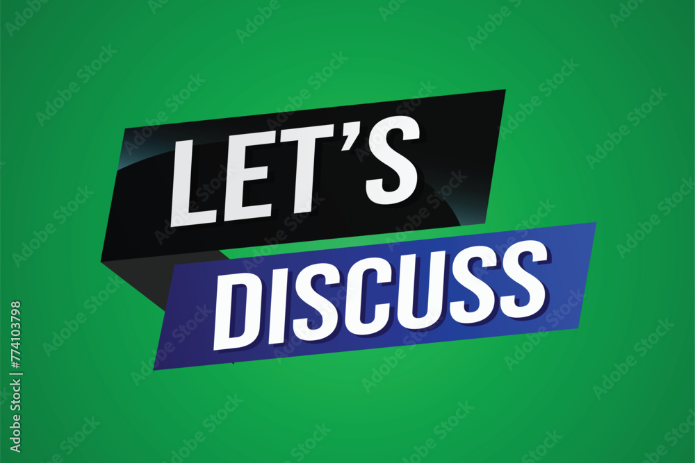 Let's discuss word concept vector illustration with lines 3d style for social media landing page, template, ui, web, mobile app, poster, banner, flyer, background, gift card, coupon, label, wallpaper
Let's discuss word concept vector illustration with lines 3d style for social media landing page, template, ui, web, mobile app, poster, banner, flyer, background, gift card, coupon, label, wallpaper
