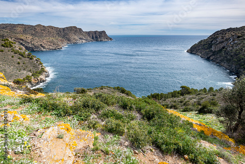 Paisaje del Parque Natural de Cap de Creus en el norte de la Costa Brava, Alt Emporda , Girona , Cataluña