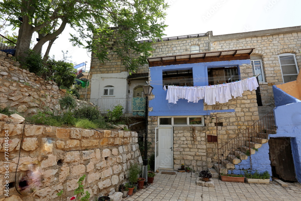 06/30/2023 Safed Israel. Ancient city of Safed, city of Kabbalists and artists