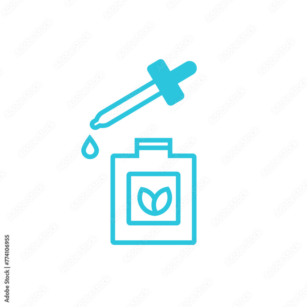 Essence icon. Serum for Beauty treatment. Isolated on white background. From blue icon set. Essence icon. Serum for Beauty treatment. Isolated on white background. From blue icon set.
