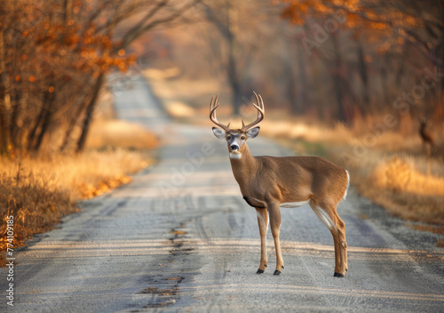 A whitetailed buck crossing the road in front of you is one of nature's most captivating and beautiful scenes