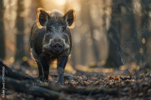wild boar in the forest © ananda