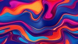 Dynamic Fluidity: Vibrant Abstract Seamless Texture with Fluid Lines