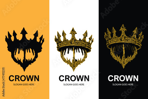 Crown ilustration logo © David