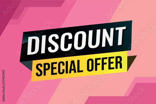 discount special offer poster banner graphic design icon logo sign symbol social media website coupon

