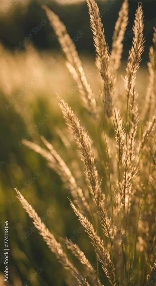 A field of tall grass with the sun shining on it. The grass is dry and brown A field of tall grass with the sun shining on it. The grass is dry and brown