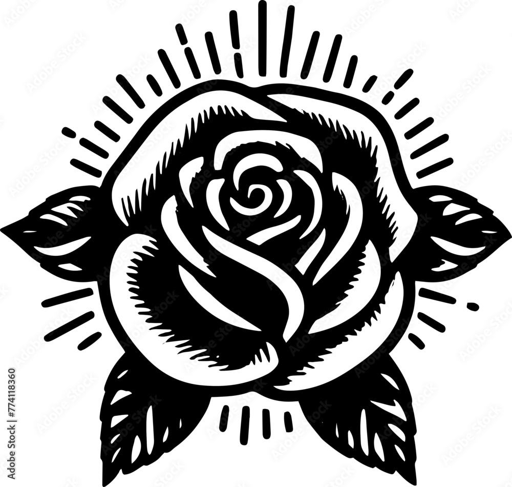 rose sketch vector art rose sketch vector art