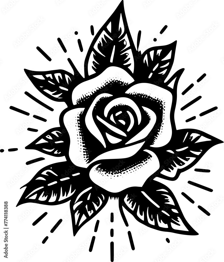 rose sketch vector art rose sketch vector art