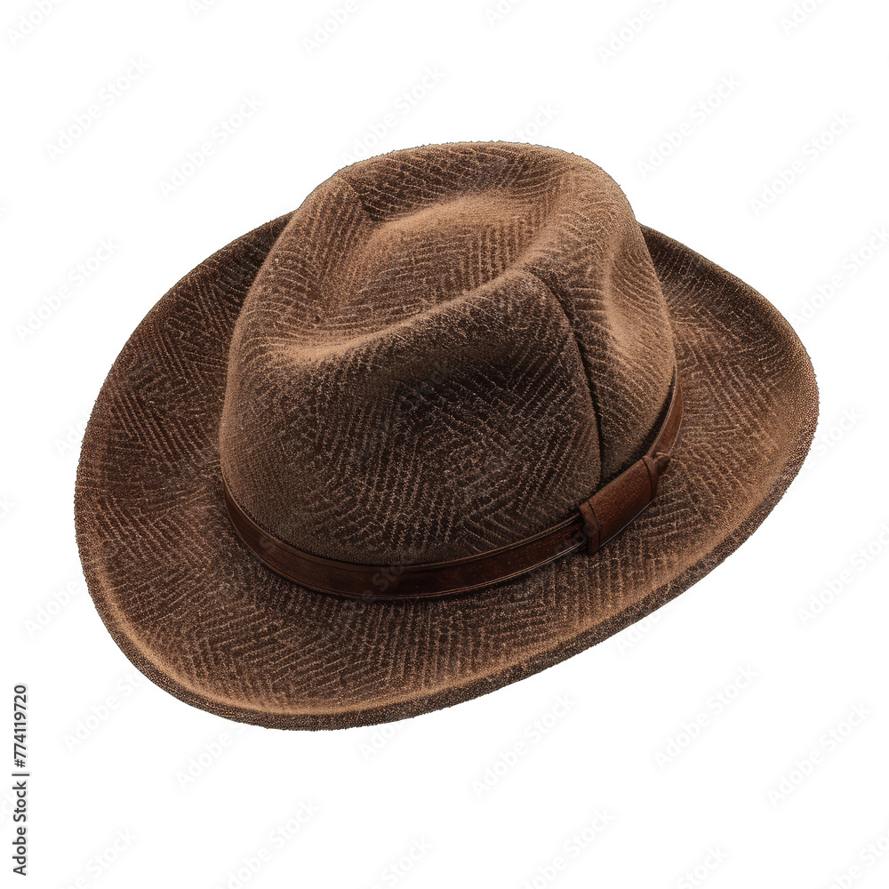 wool hat isolated on white