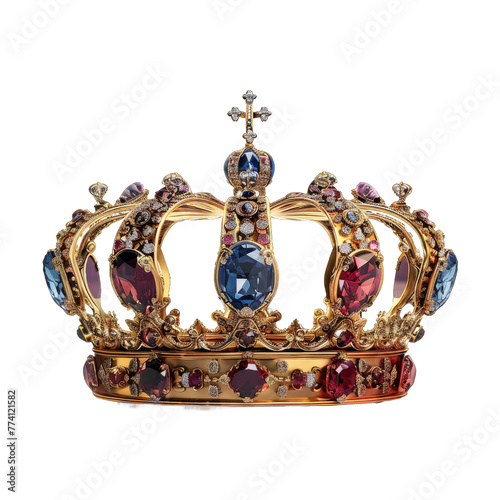 royal crown isolated on white